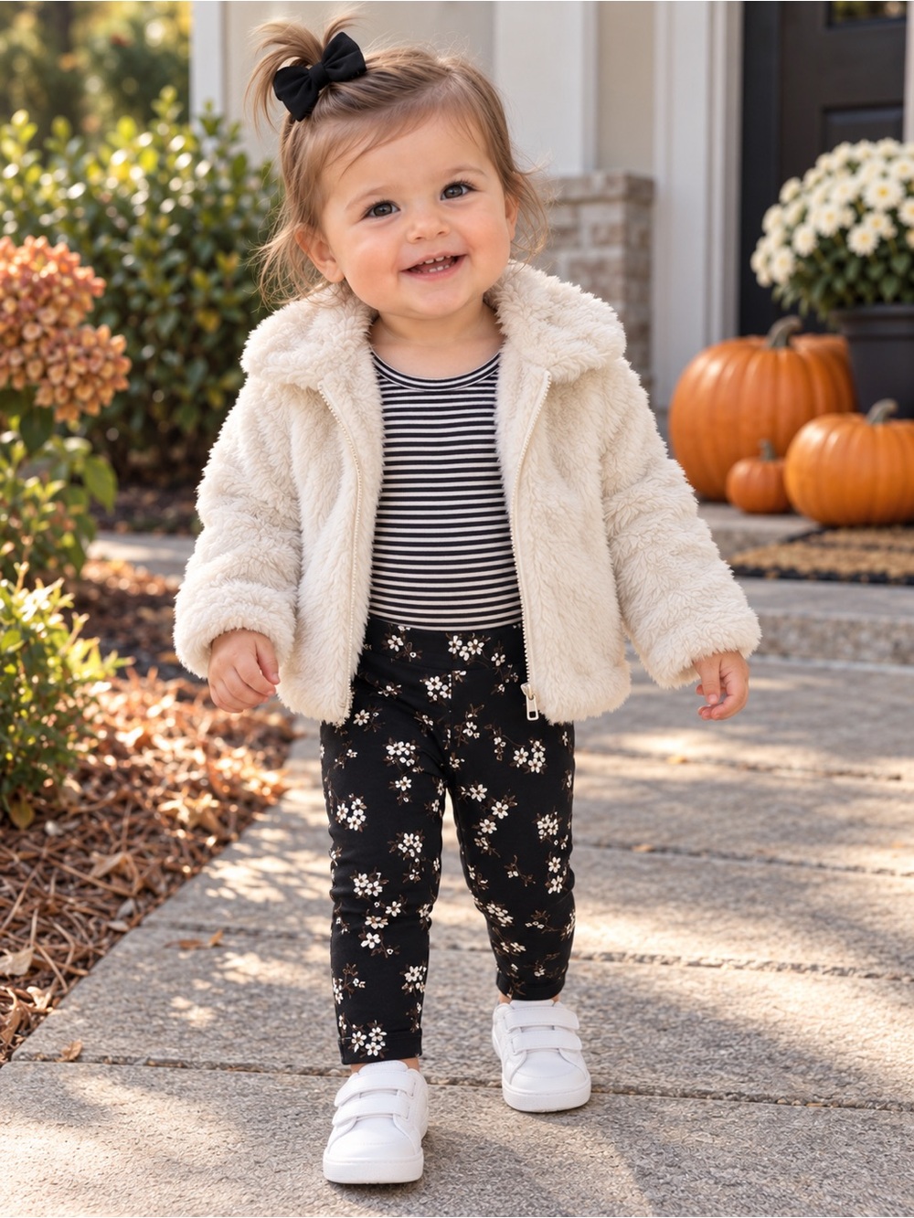 Carter’s 3 Piece Set Bodysuit Leggings Zip Jacket Girls Size 12 Months NWT